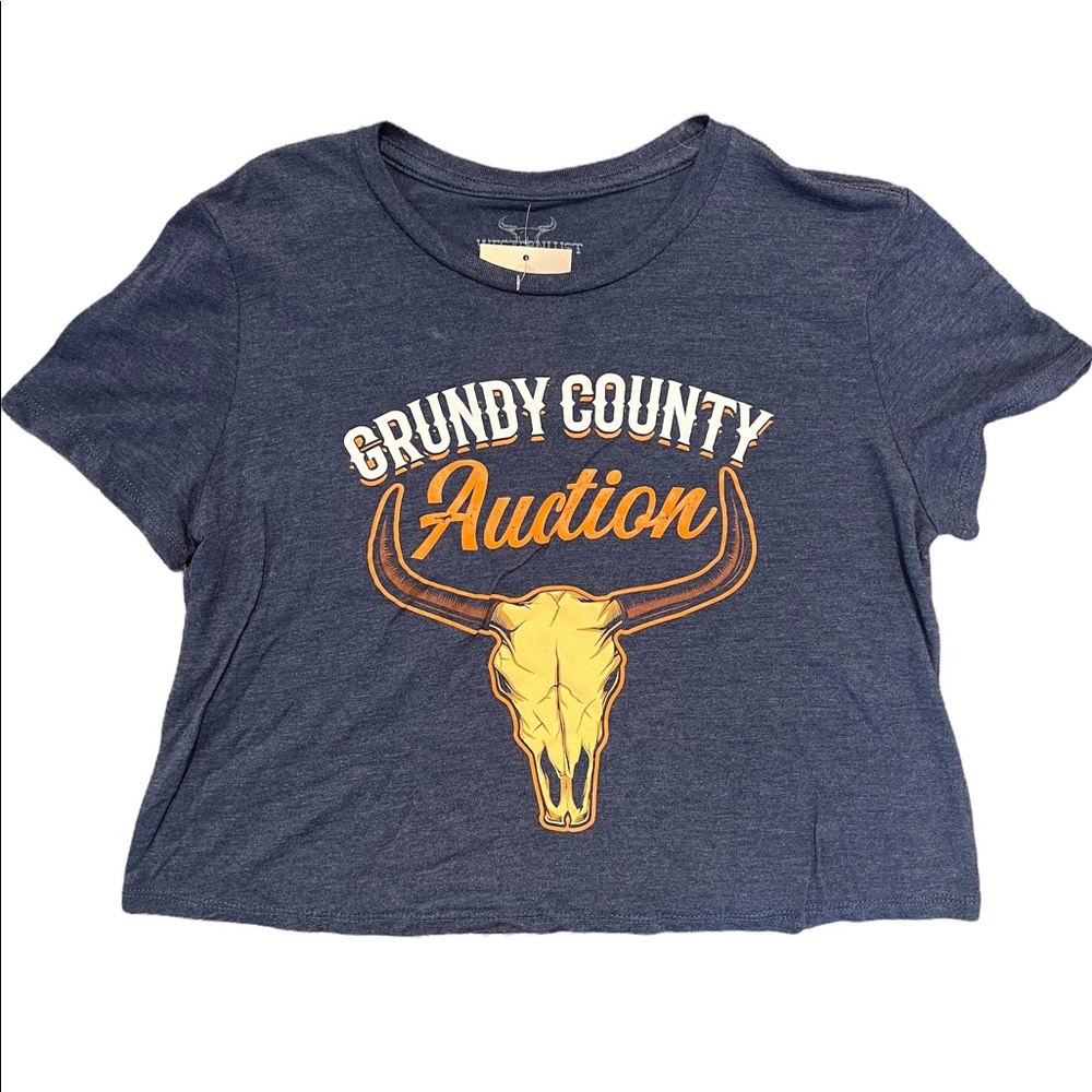 Grundy County Auction TShirt Crop Western